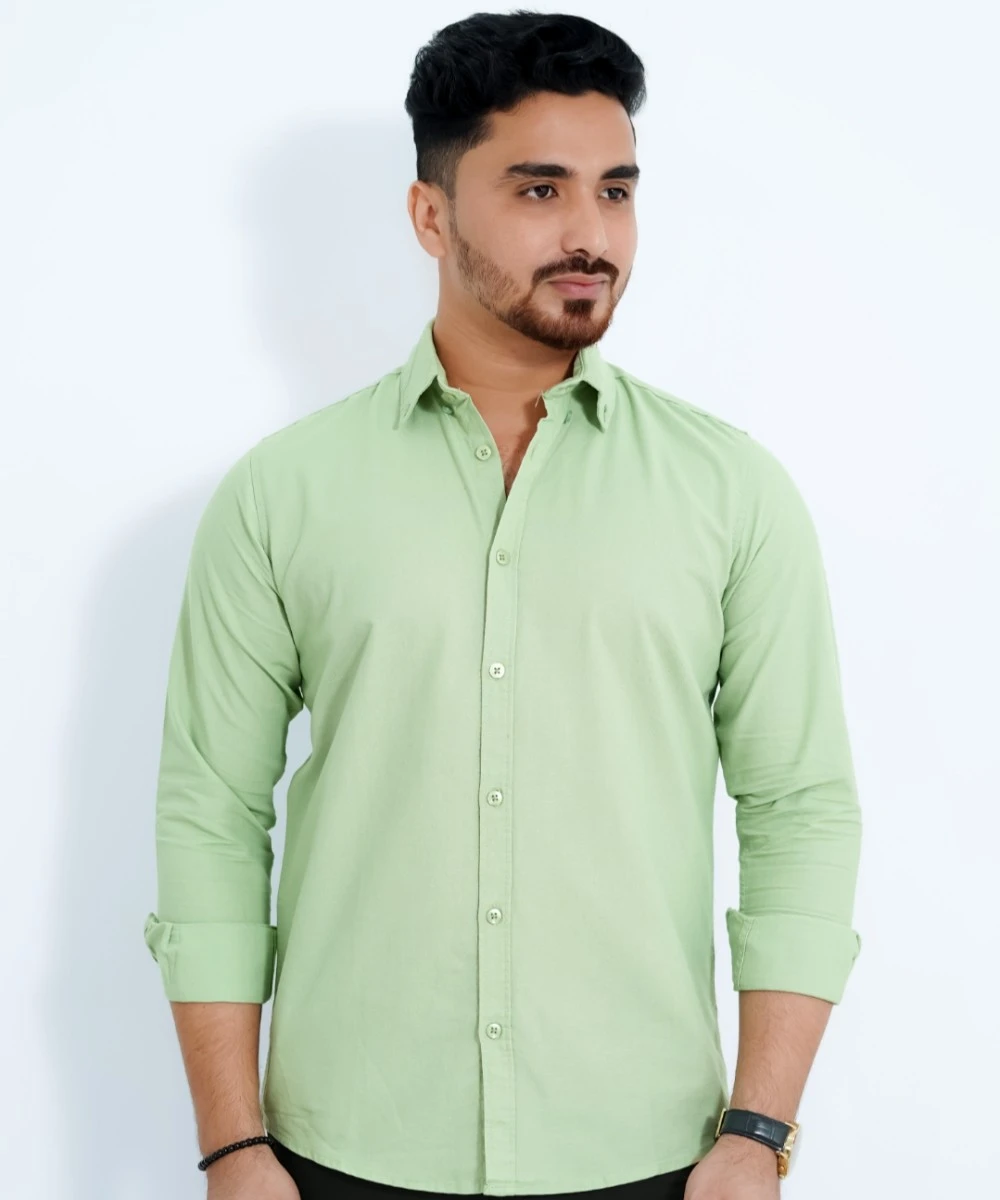 Men’s Standard Oxford Cotton Button-Down Shirt In Lemon