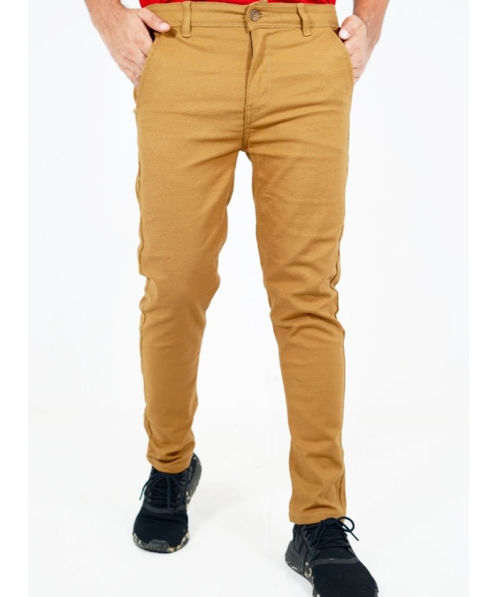 Exclusive Stretchable Brown Gabardine Pant For Men's