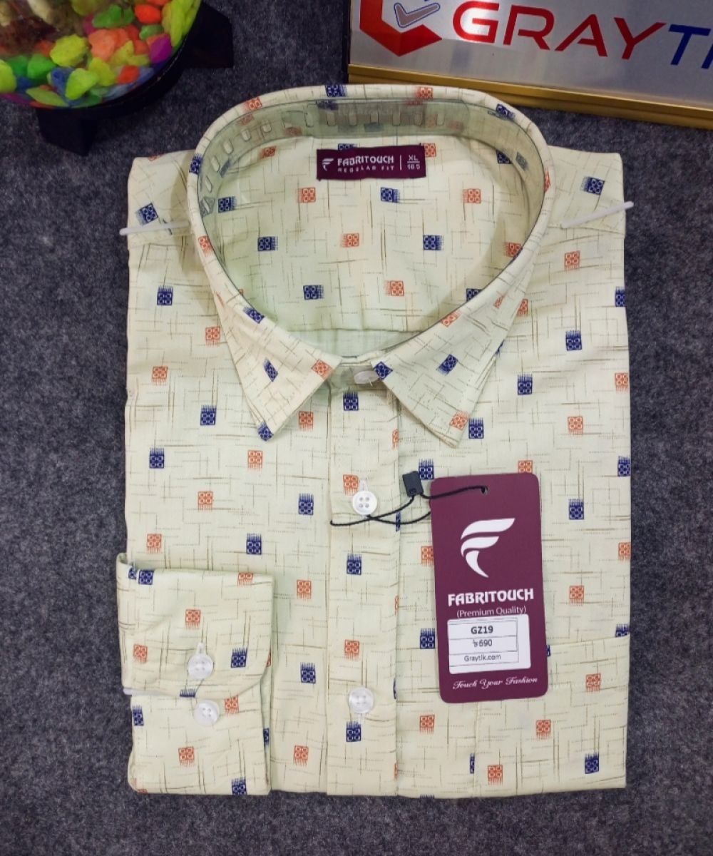 Luxurious Giza Cotton Fabrics Shirt For Men's