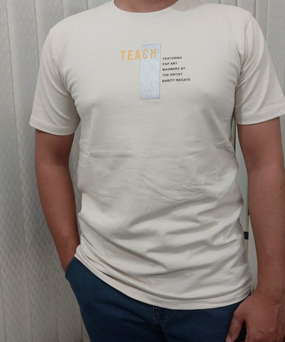 Offwhite Premium Cotton Tshirt For Mens