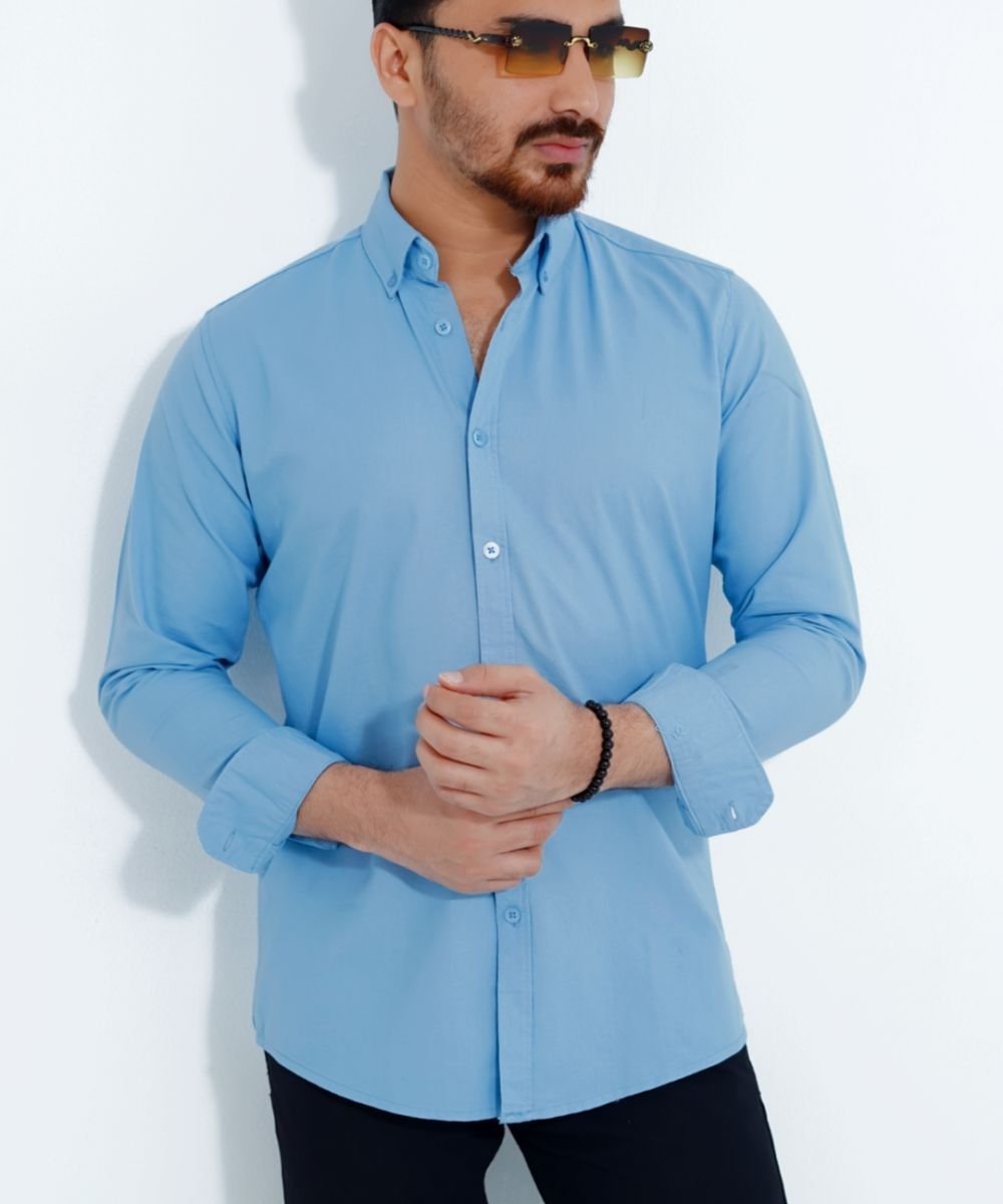 Signature Sky Oxford Shirt For Men's