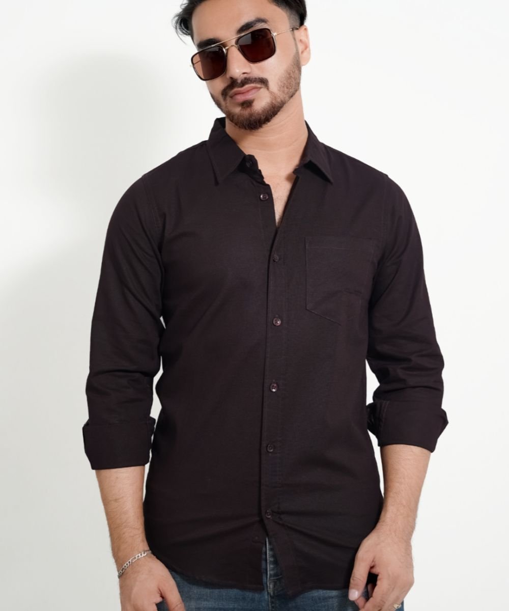 Men's Exclusive Oxford Cotton Solid Formal Shirt